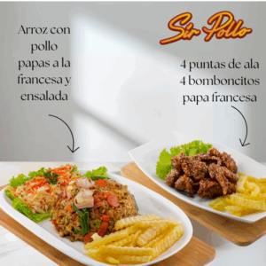 Arroz con pollo con Sir alitas