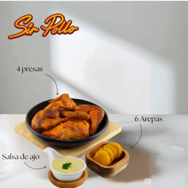 Medio pollo asado